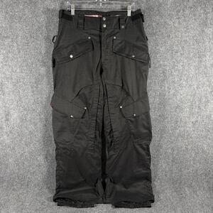 Vans Snowboard Pants Mens M Black Insulated Cargo Snow Ski W09 2009 Y2K Skate